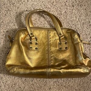 Michael Kors Gold Studded Satchel
